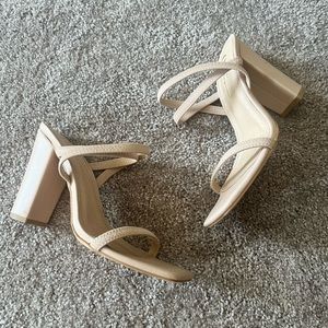 4 in nude heels